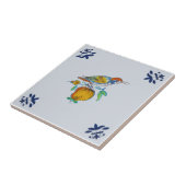 Fruit Reproとブランチ上のデルフトバードc.1650 タイル (側面)