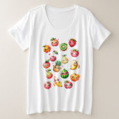 Fruit Salad プラスサイズTシャツ (デザイン正面)