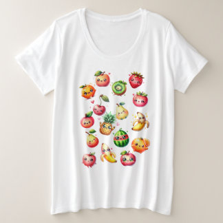 Fruit Salad プラスサイズTシャツ
