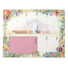 Fruit Salad 7 Day Blank Meal Planner ノートパッド