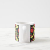 Fruit seamless pattern | colorful tropical fruit エスプレッソカップ (裏面)