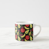 Fruit seamless pattern | colorful tropical fruit エスプレッソカップ (右)