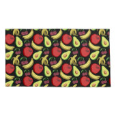 Fruit seamless pattern | colorful tropical fruit 枕カバー (裏面-左)