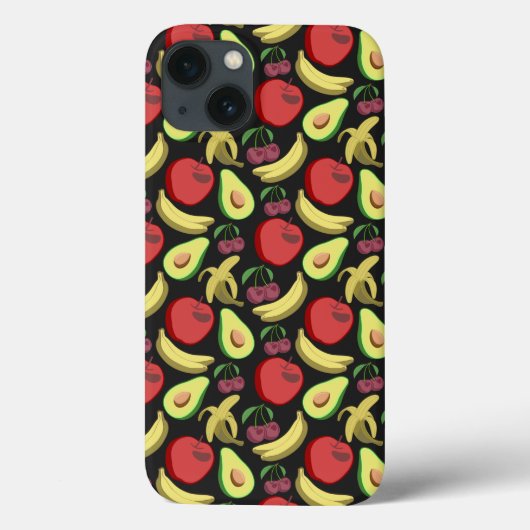 Fruit seamless pattern | colorful tropical fruit Case-Mate iPhoneケース (裏面)