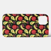 Fruit seamless pattern | colorful tropical fruit Case-Mate iPhoneケース (裏面 (横))