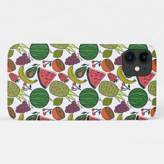 Fruit seamless pattern | Fruit surface pattern 15 Case-Mate iPhoneケース (裏面(横))