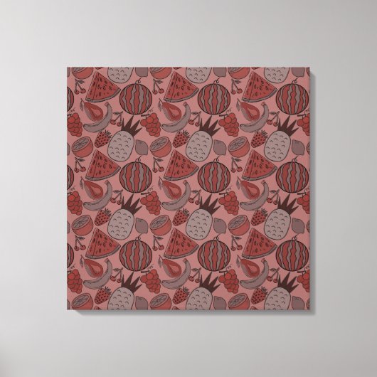 Fruit seamless pattern | Fruit surface pattern 16 キャンバスプリント (正面)