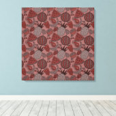 Fruit seamless pattern | Fruit surface pattern 16 キャンバスプリント (インサイチュ (ウッドフロア))