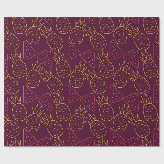 Fruit seamless pattern | Fruit surface pattern 18 ラッピングペーパー (フラット)
