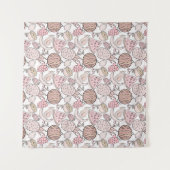 Fruit seamless pattern | Fruit surface pattern 1 タペストリー (正面(横))
