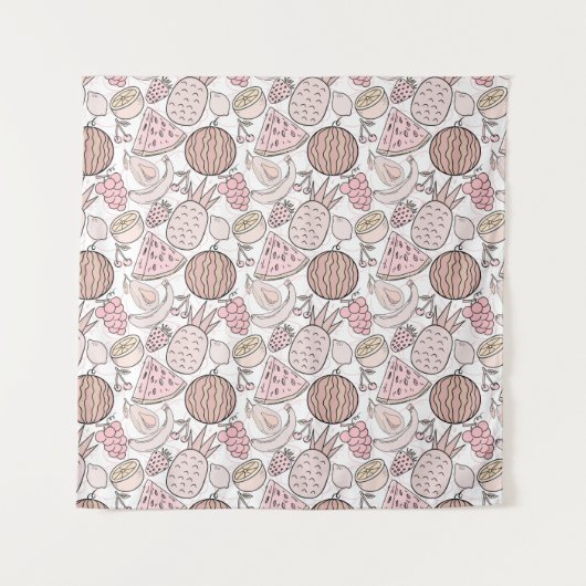 Fruit seamless pattern | Fruit surface pattern 1 タペストリー (正面)