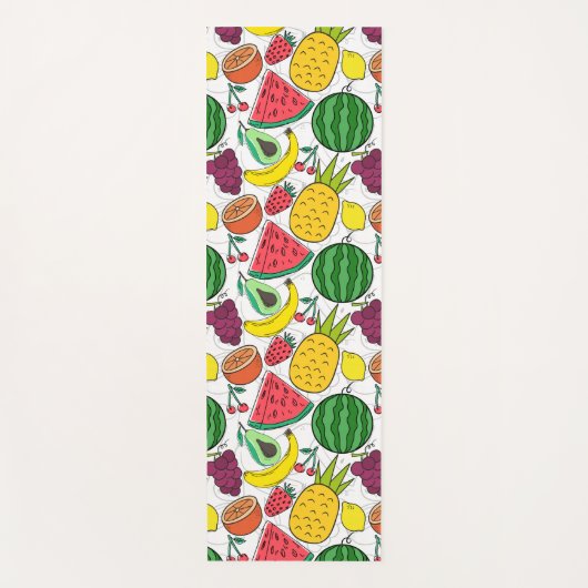 Fruit seamless pattern | Fruit surface pattern 22 ヨガマット (正面)