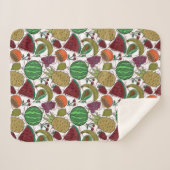Fruit seamless pattern | Fruit surface pattern 25 シェルパブランケット (正面(横))