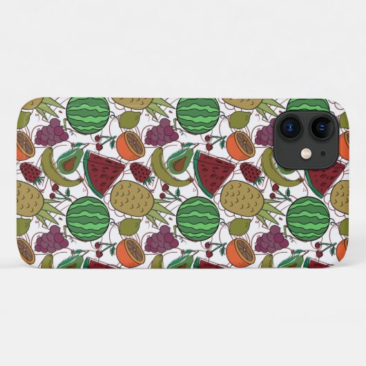 Fruit seamless pattern | Fruit surface pattern 25 Case-Mate iPhoneケース (裏面(横))