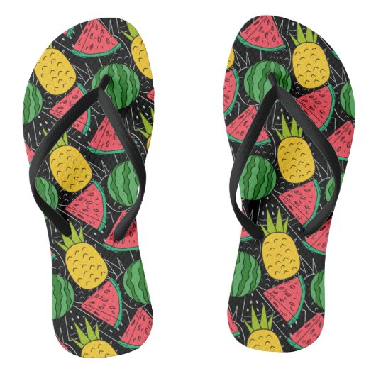 Fruit seamless pattern | Fruit surface pattern 26 ビーチサンダル (ソール)
