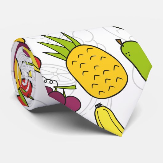 Fruit seamless pattern | Fruit surface pattern 27 ネクタイ (ロール)