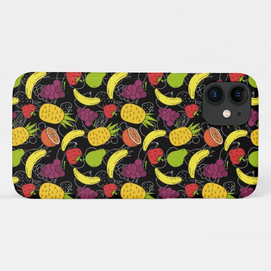 Fruit seamless pattern | Fruit surface pattern 28 Case-Mate iPhoneケース (裏面(横))