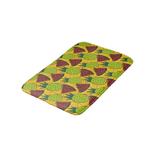 Fruit seamless pattern | Fruit surface pattern 29 バスマット (アングル)