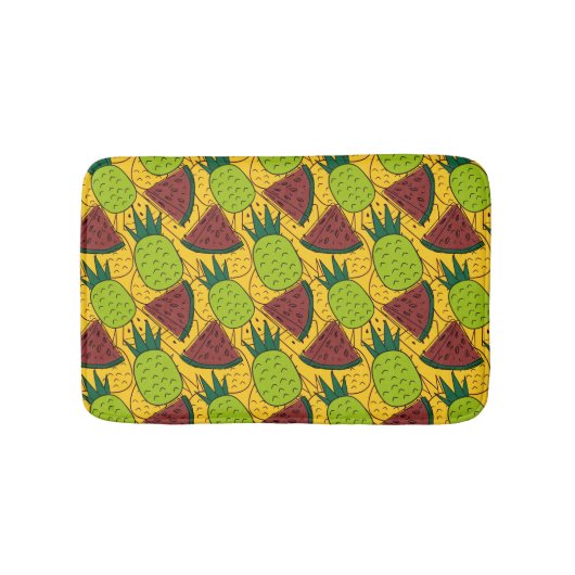 Fruit seamless pattern | Fruit surface pattern 29 バスマット (正面)