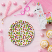 Fruit seamless pattern | Fruit surface pattern 34 ペーパープレート (パーティー)