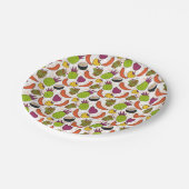 Fruit seamless pattern | Fruit surface pattern 34 ペーパープレート (アングル)