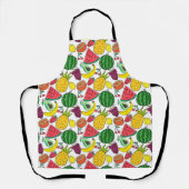 Fruit seamless pattern | Fruit surface pattern 37 エプロン (正面)