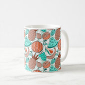 Fruit seamless pattern | Fruit surface pattern 39 コーヒーマグカップ (正面右)
