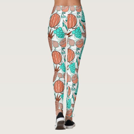 Fruit seamless pattern | Fruit surface pattern 39 レギンス (裏面)