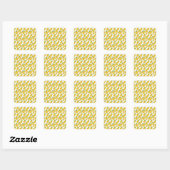 Fruit seamless pattern | Fruit surface pattern 41 スクエアシール (シート)