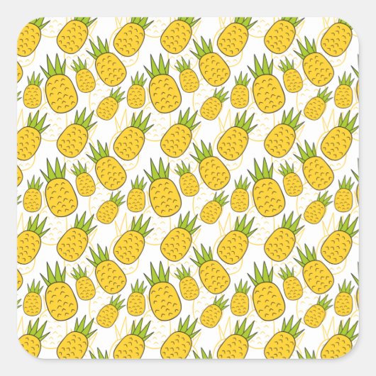 Fruit seamless pattern | Fruit surface pattern 41 スクエアシール (正面)