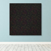 Fruit seamless pattern | Fruit surface pattern 44 キャンバスプリント (インサイチュ (ウッドフロア))