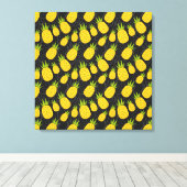 Fruit seamless pattern | Fruit surface pattern 4 キャンバスプリント (インサイチュ (ウッドフロア))