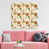 Fruit seamless pattern | Fruit surface pattern 54 キャンバスプリント (インサイチュ (リビング))