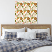 Fruit seamless pattern | Fruit surface pattern 54 キャンバスプリント (インサイチュ (寝室))