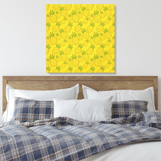 Fruit seamless pattern | Fruit surface pattern 56 キャンバスプリント (インサイチュ (寝室))