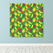 Fruit seamless pattern | Fruit surface pattern 7 キャンバスプリント (インサイチュ (ウッドフロア))