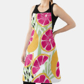 Fruit seamless pattern, grapefruit with tropical l エプロン (インサイチュ)