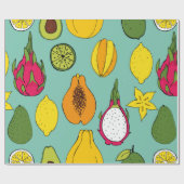 Fruit. Seamless vintage pattern ラッピングペーパー (フラット)