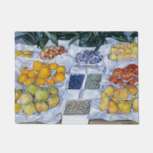 Fruit Stand By Gustave Caillebotte ドアマット (正面)