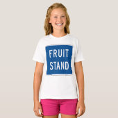 Fruit Stand Road Sign Tシャツ (正面フル)