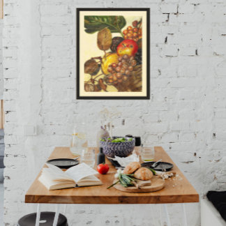 Fruit Still Life Framed Art - Kitchen Decor キャンバスプリント