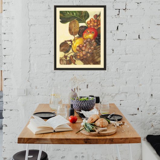 Fruit Still Life Framed Art - Kitchen Decor キャンバスプリント
