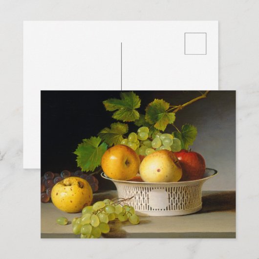 Fruit Still Life with Chinese Export Basket ポストカード (正面/裏面)