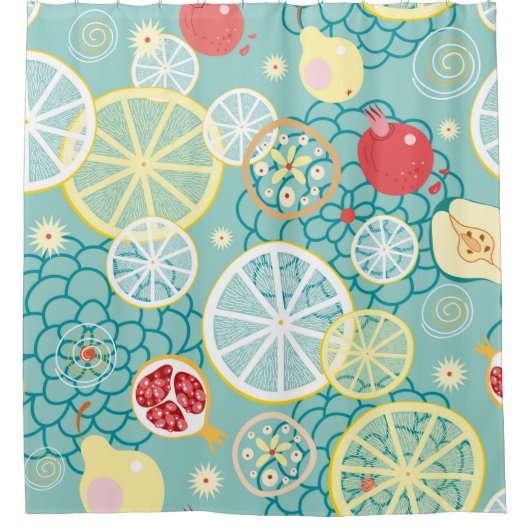 Fruit texture シャワーカーテン (正面)