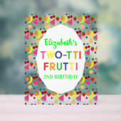 Fruit Two-tti Frutti 2nd Birthday アクリルサイン (ニュートラル)