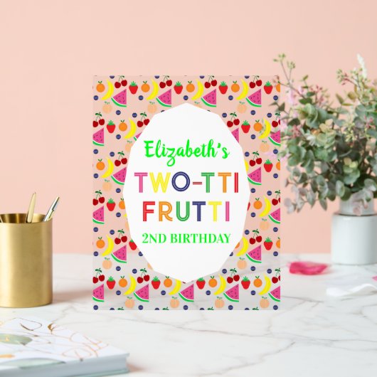 Fruit Two-tti Frutti 2nd Birthday アクリルサイン (ウェディング)