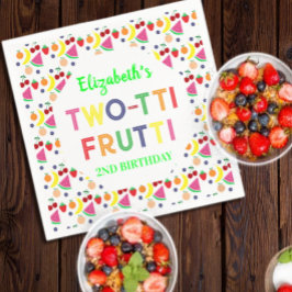 Fruit Two-tti Frutti 2nd Birthday スタンダードカクテルナプキン