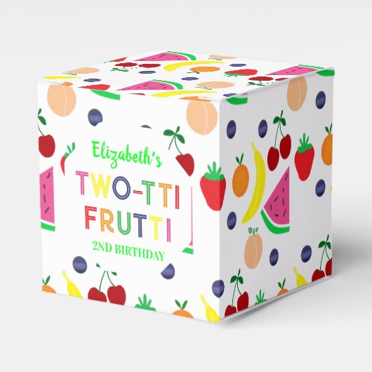 Fruit Two-tti Frutti 2nd Birthday フェイバーボックス (正面サイド)