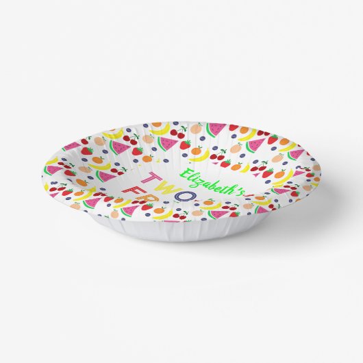 Fruit Two-tti Frutti 2nd Birthday ペーパーボウル (傾斜あり)