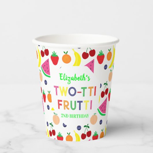Fruit Two-tti Frutti 2nd Birthday 紙コップ (正面)